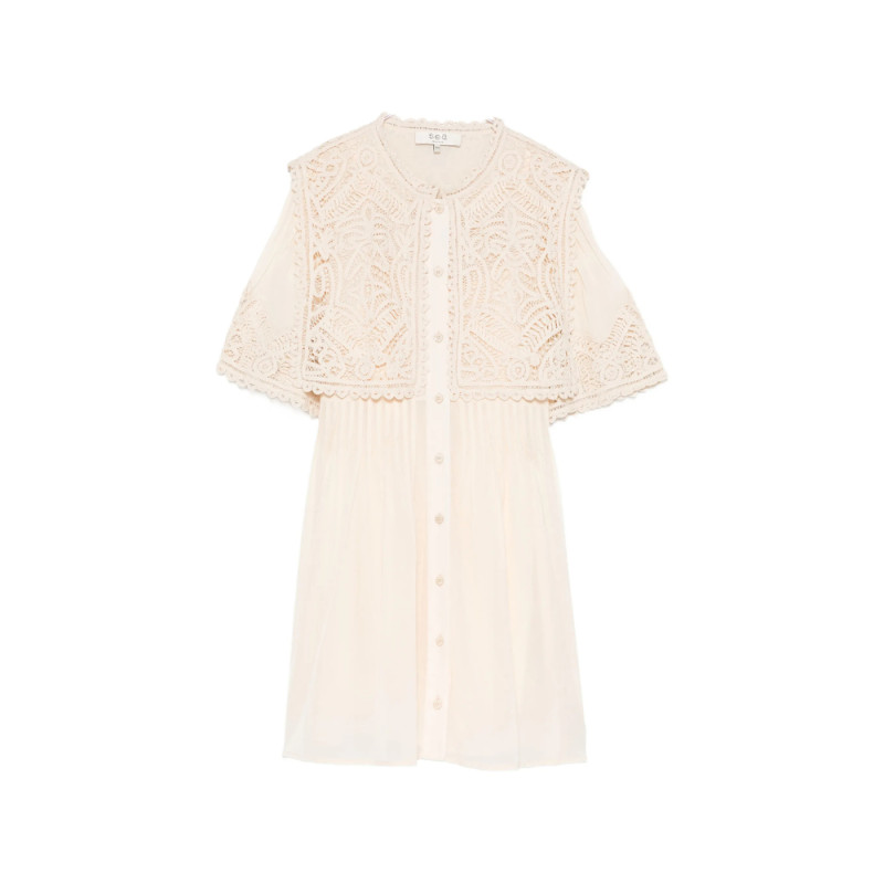 Sea Adelina Lace Mini Dress