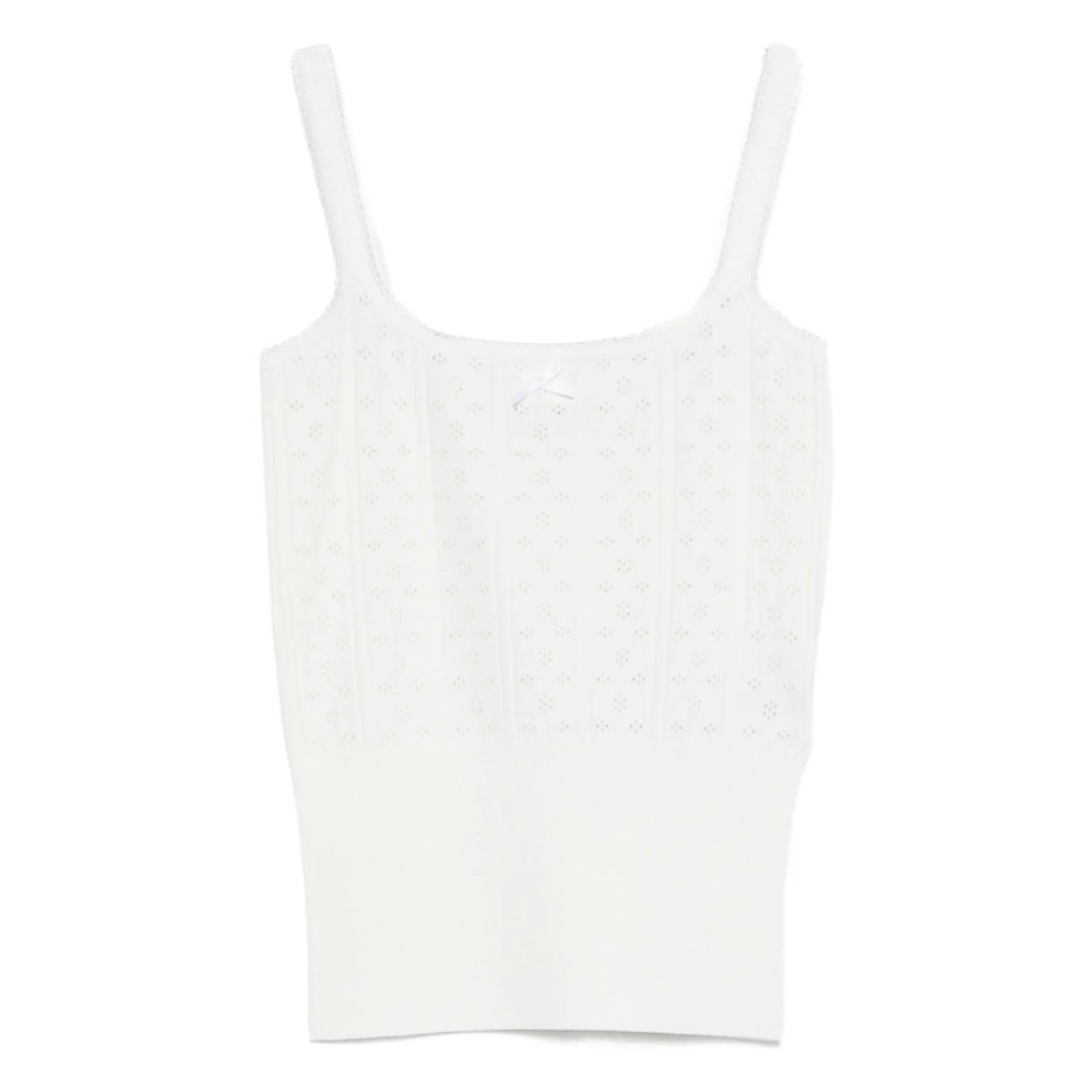 Jw Anderson Ribbed-knit Tank Top