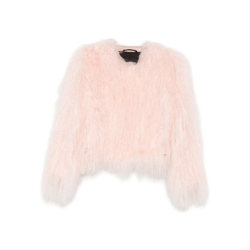 Numero Otto Fluffy-textured Cropped Jacket