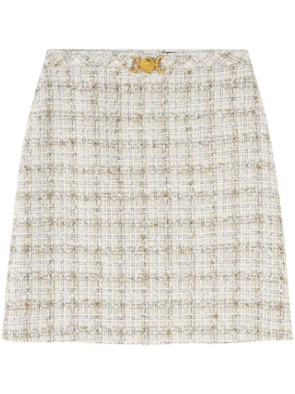 tweed mini skirt
