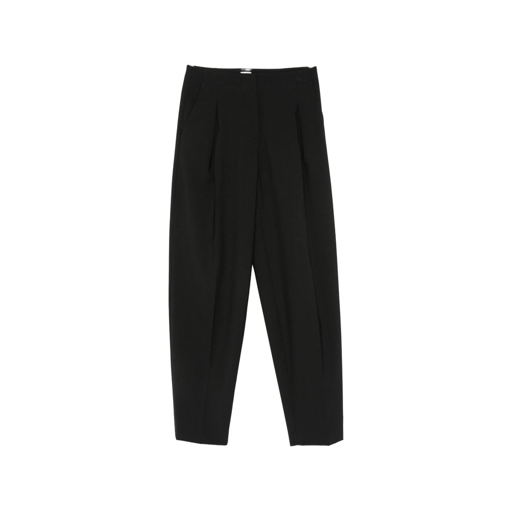 Covert Pleated Straight-leg Trousers