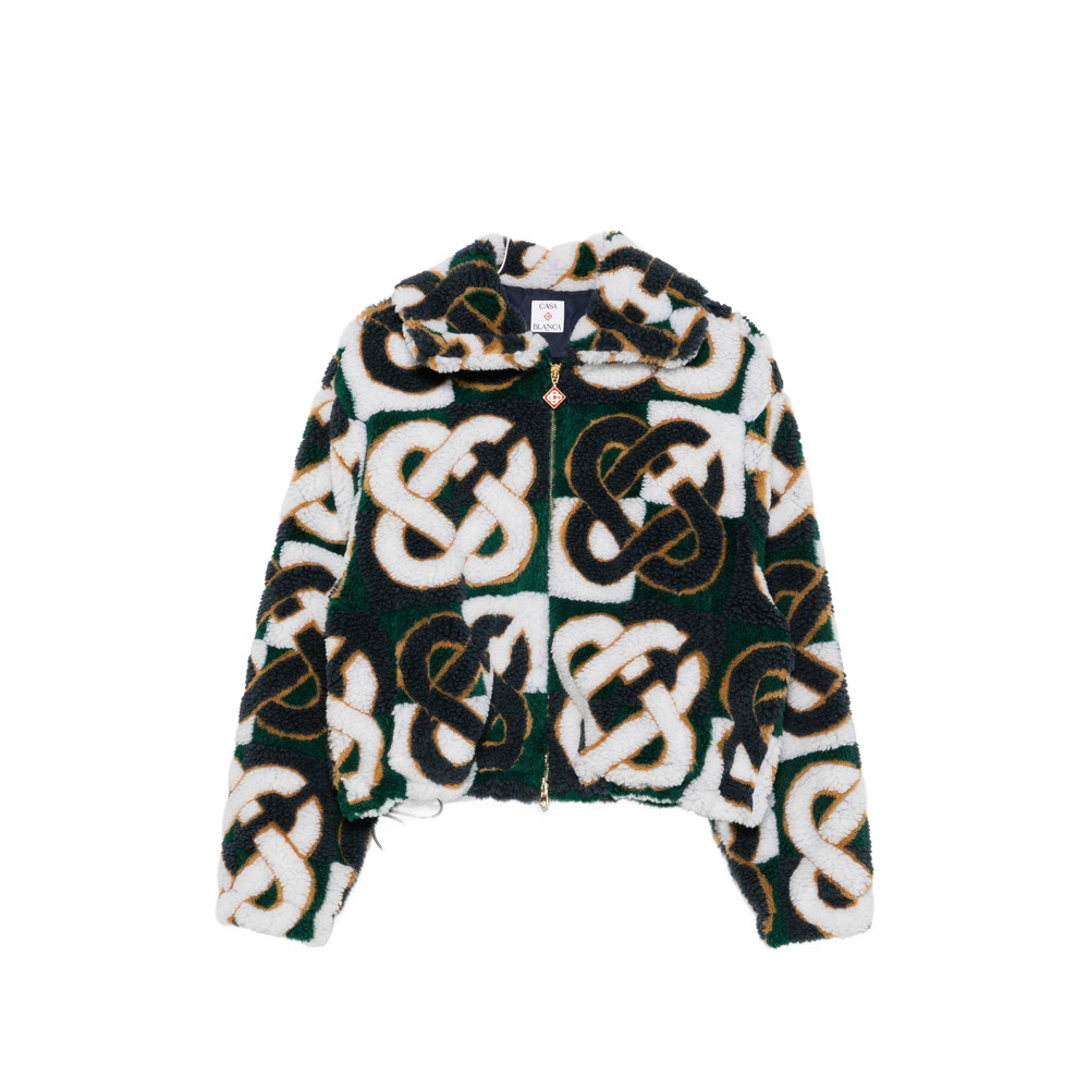 Casablanca Zip-fastening Monogram-print Jacket