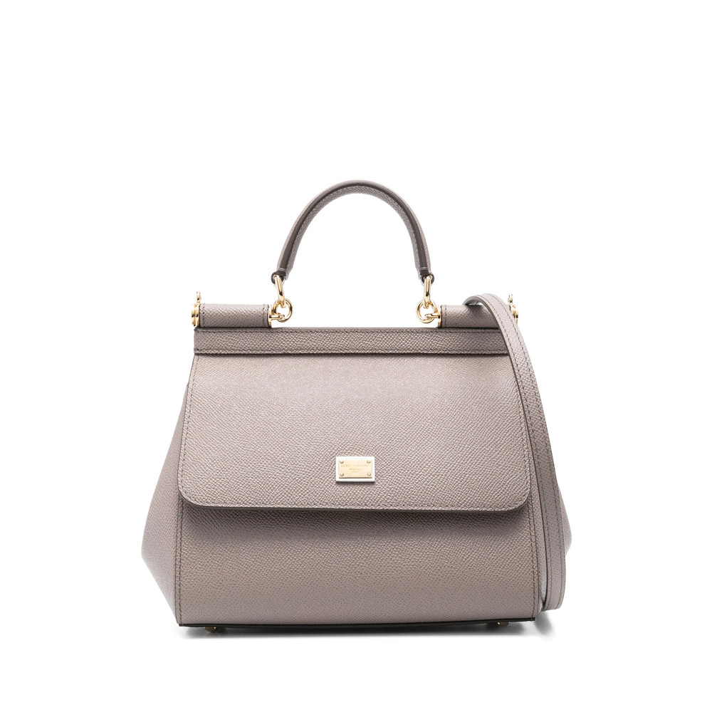 Dolce & Gabbana Large Sicily Leather Tote Bag