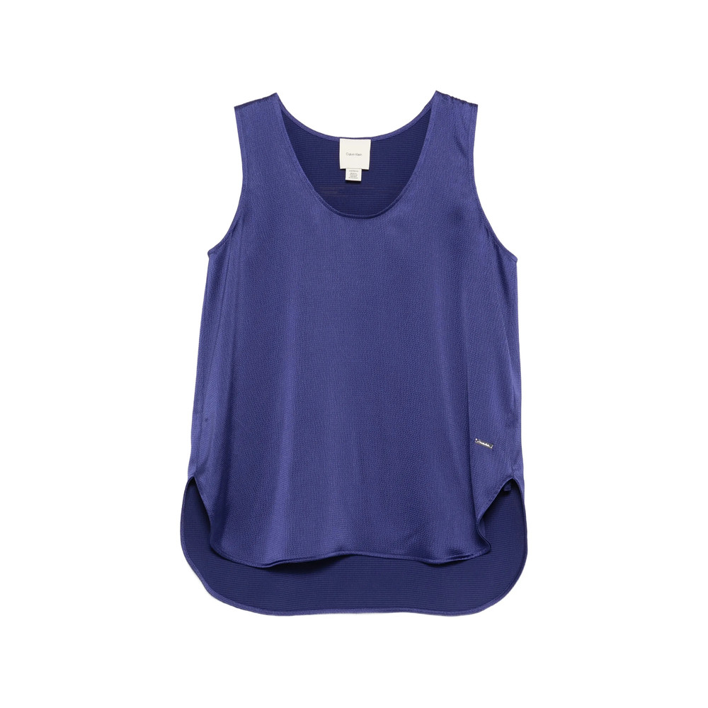 Calvin Klein Logo-appliqué Blouse