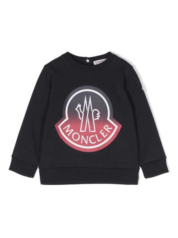 logo-print ombré-effect sweatshirt