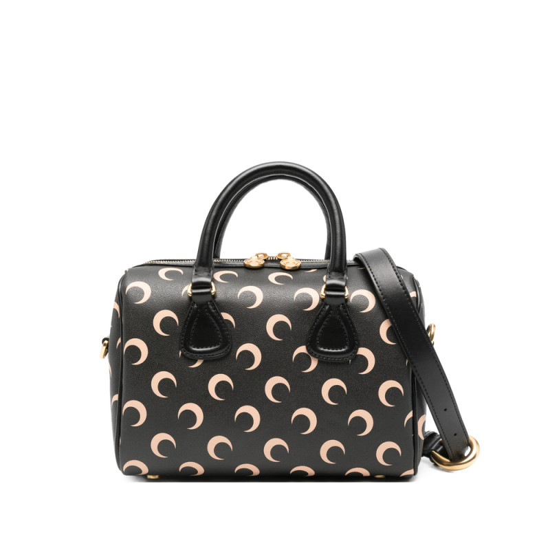 Marine Serre Moon Canvas Strike Top Handle Tote Bag