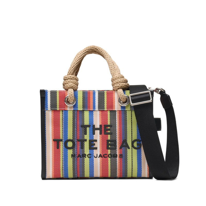 Marc Jacobs The Small Stripe Mesh Rope Tote Bag