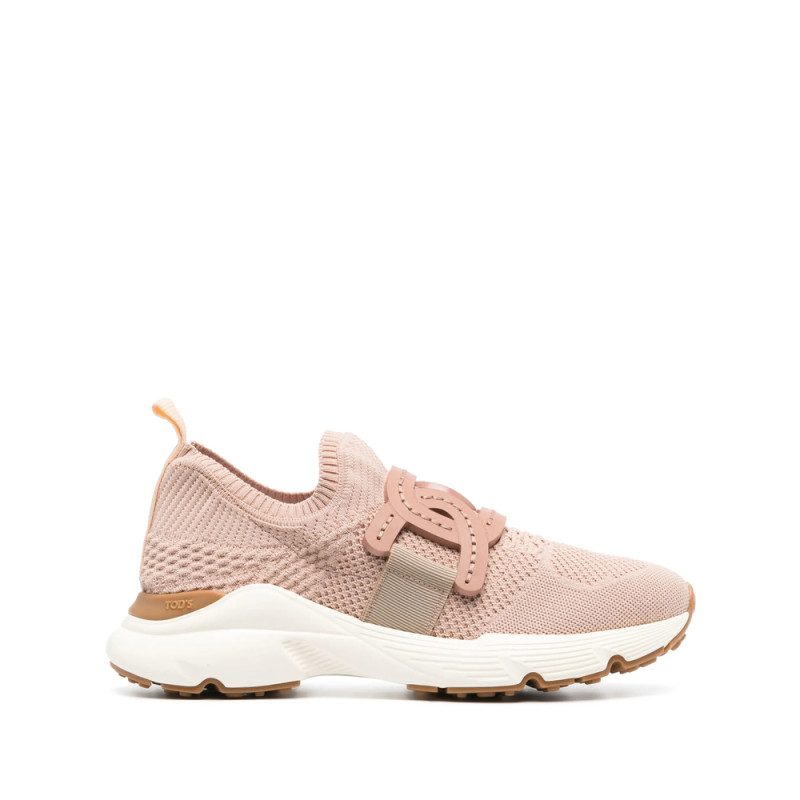 Tod's Chain-embellished Woven Sneakers