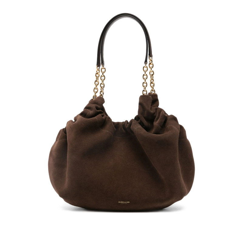 Demellier Midi Miami Suede Shoulder Bag