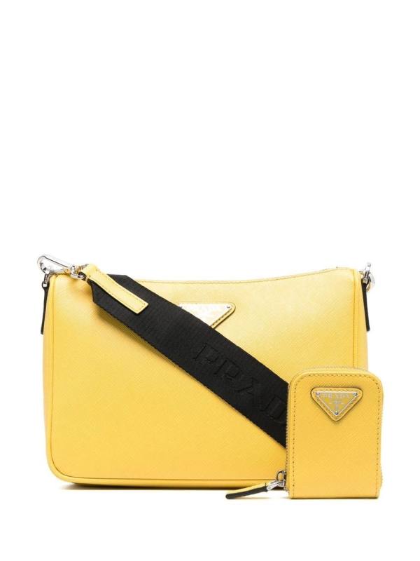 Saffiano-leather crossbody bag
