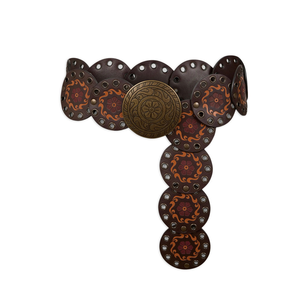 Etro Print Studded Leather Belt