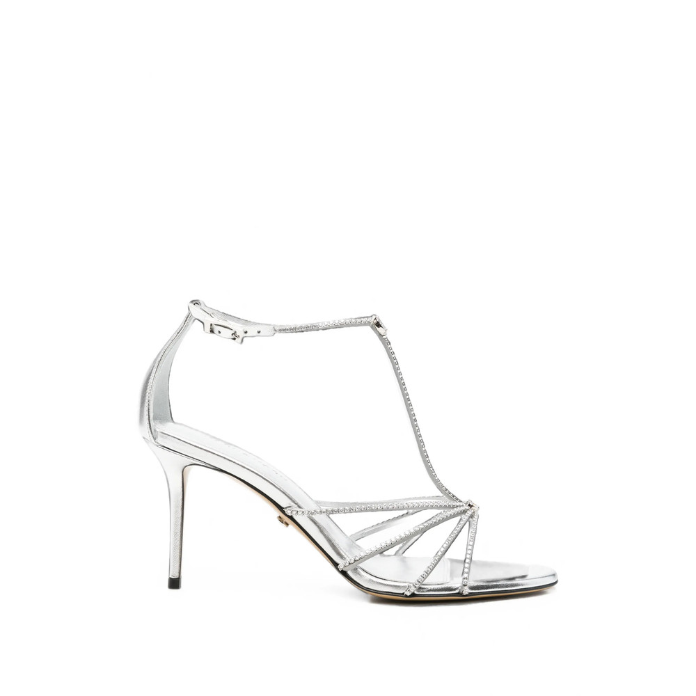 Mach & Mach Crystal-embellished T-bar Sandals