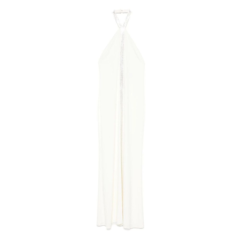 Taller Marmo Halter-neck Embellished-panel Maxi Dress