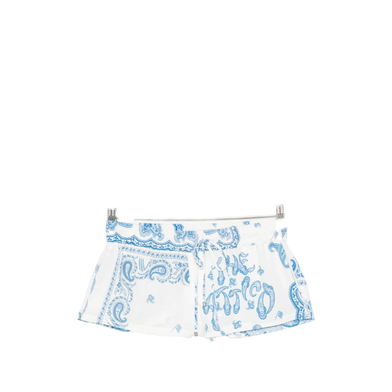 The Attico Paisley Drawstring Shorts