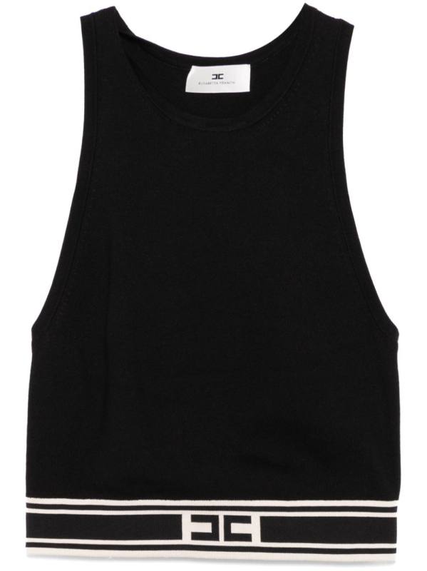 logo-band tank top