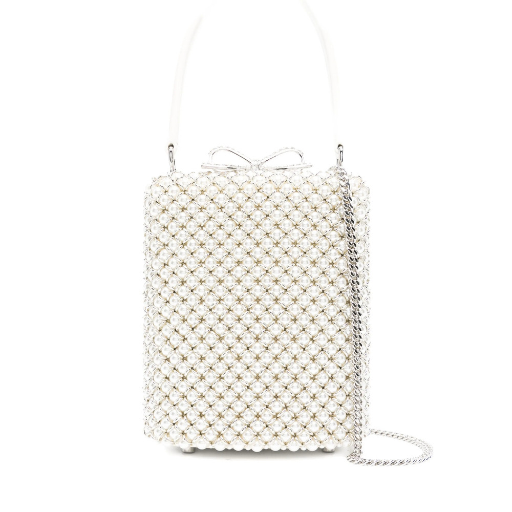 Self-portrait Mini Pearl-embellishment Tote Bag