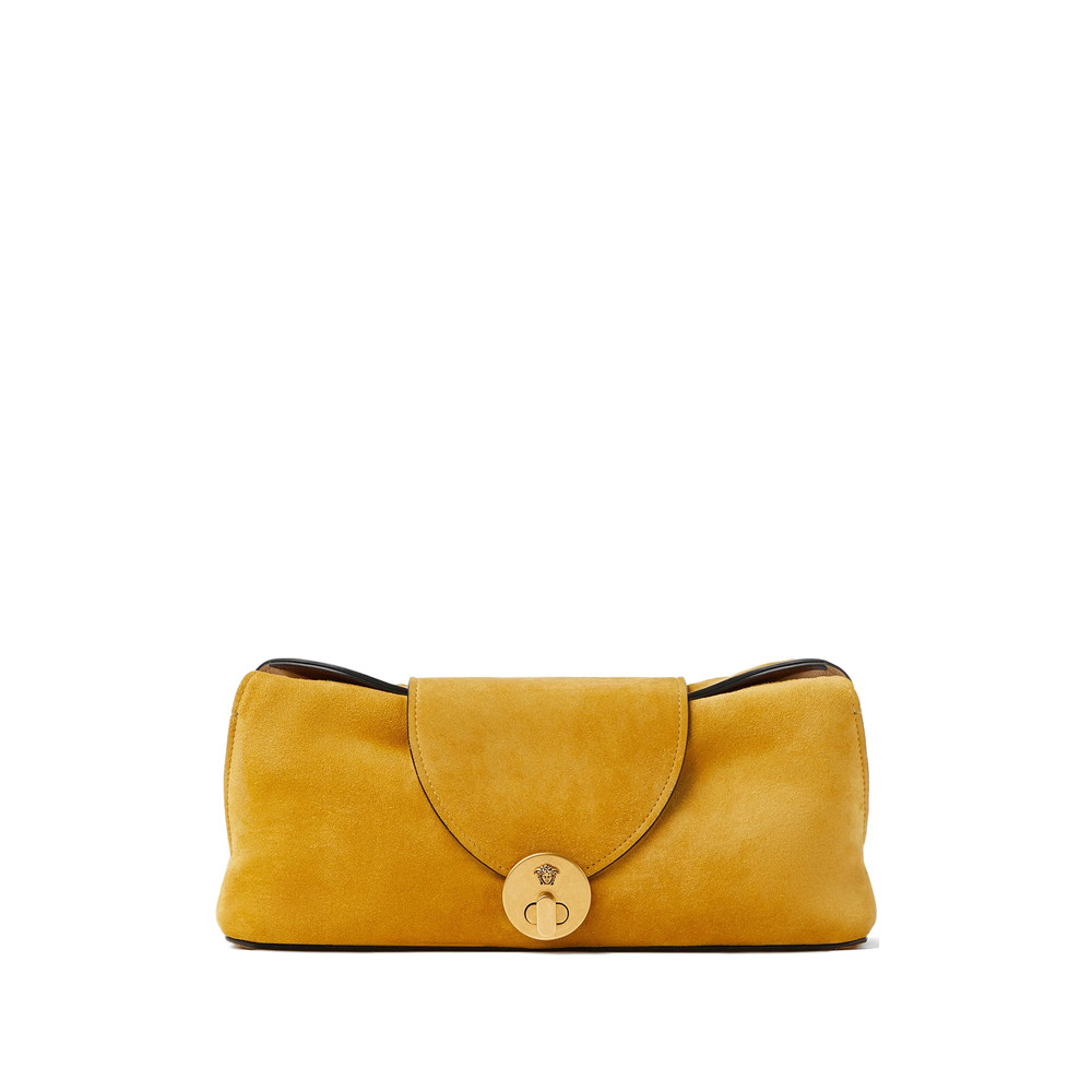 Versace Vivian Suede Clutch