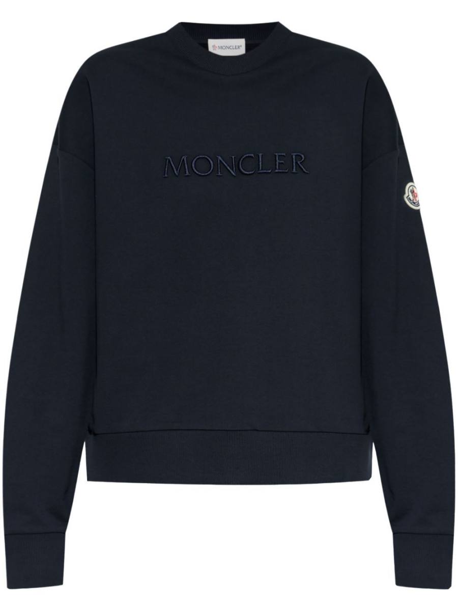 logo-embroidered sweatshirt