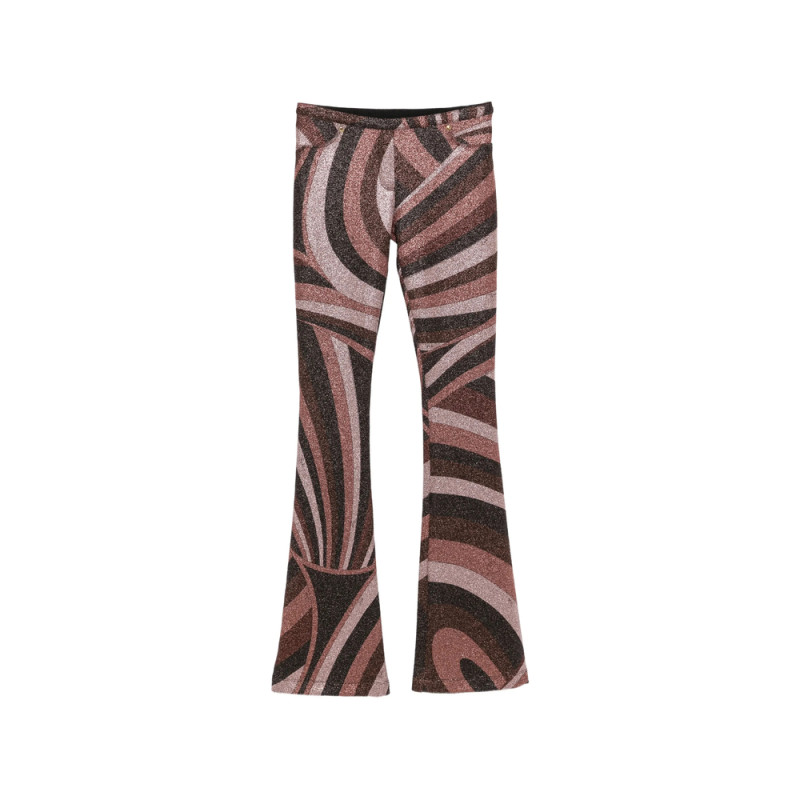 Pucci Iride-print Glitter-effect Trousers