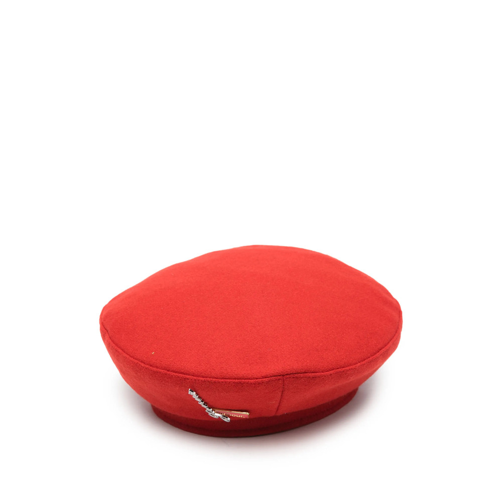 Barbour X Ganni Logo-brooch Beret