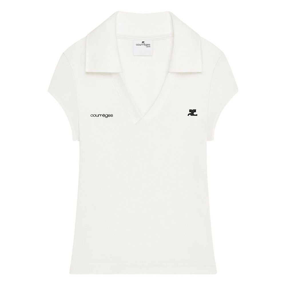 Courrèges Logo Polo Top