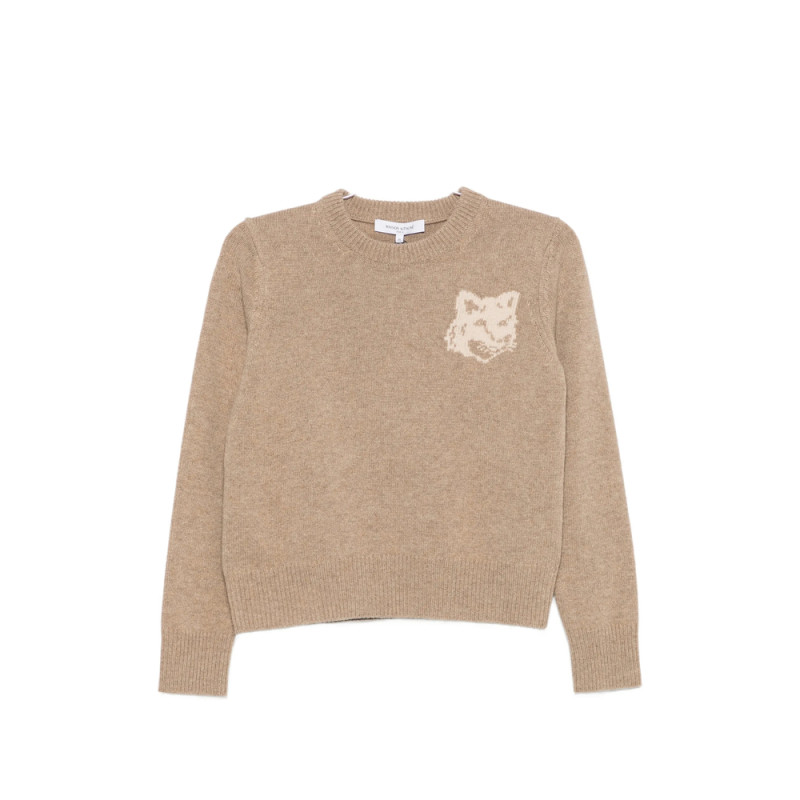Maison Kitsuné Fox Head Intarsia-knit Sweater