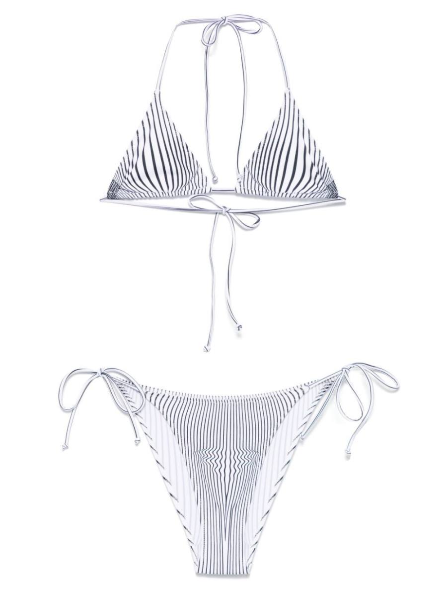 striped bikini