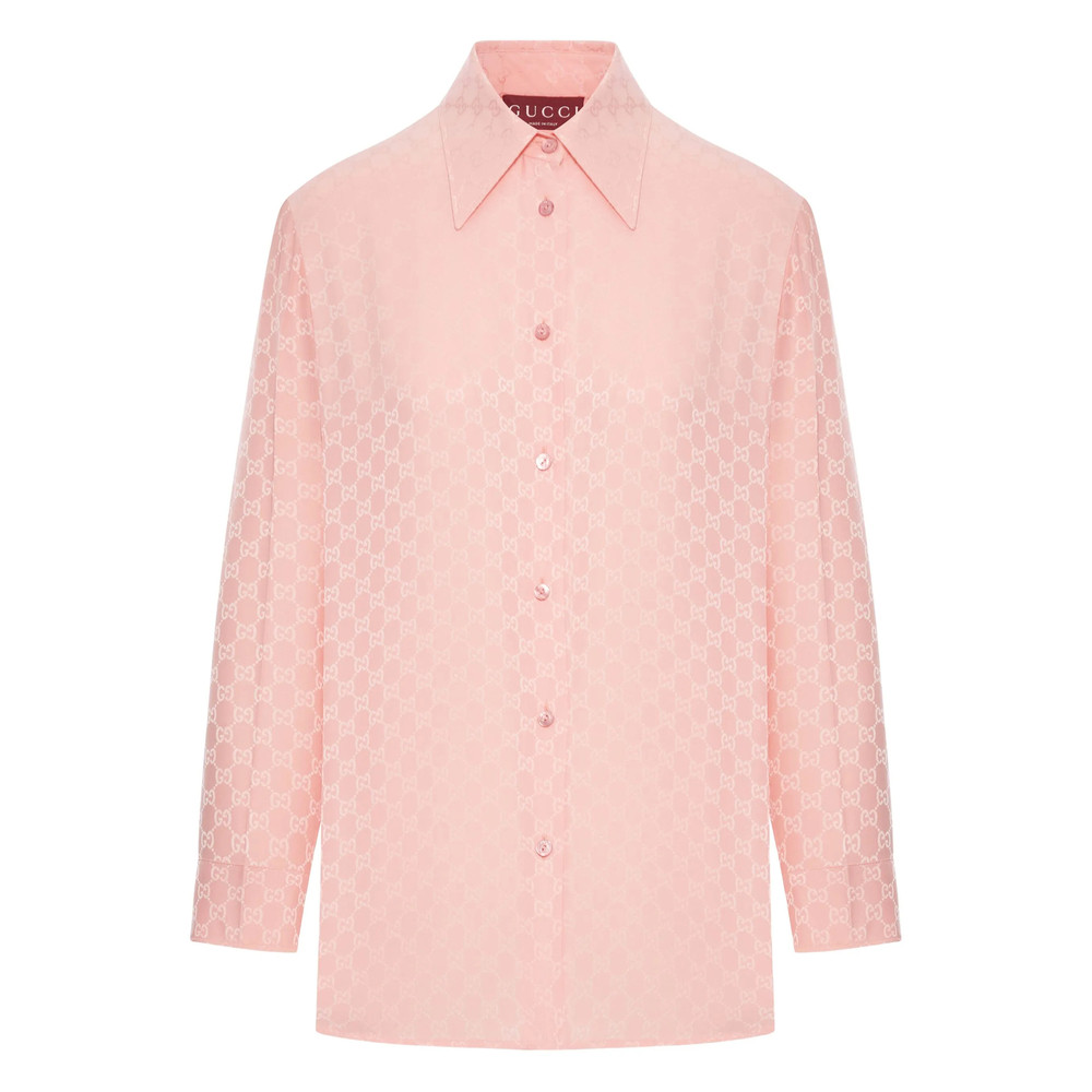 Gucci GG-jacquard Silk Shirt