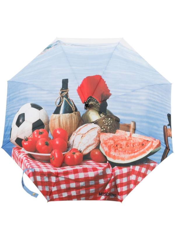 graphic-print umbrella
