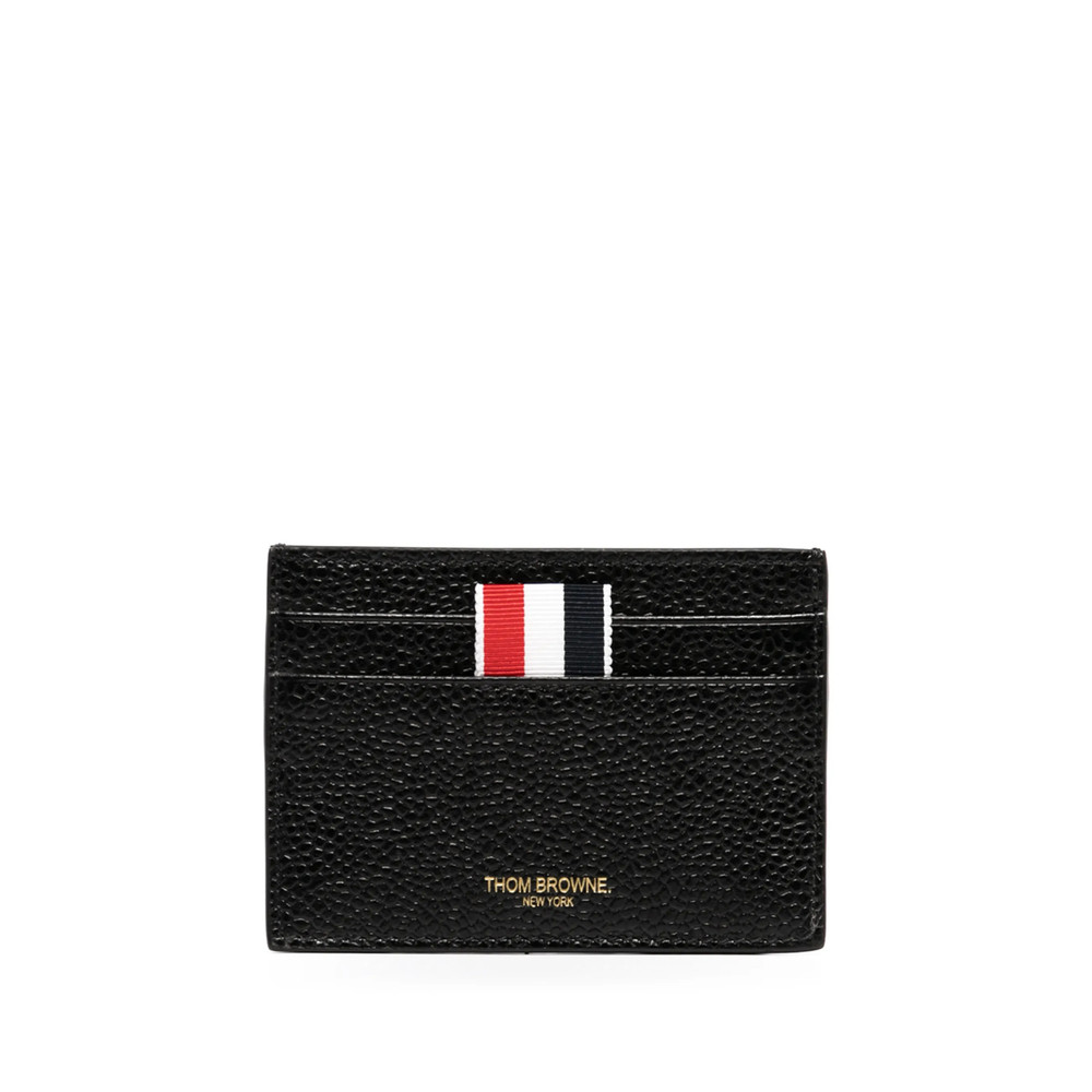 Thom Browne Grosgrain-tab Leather Cardholder