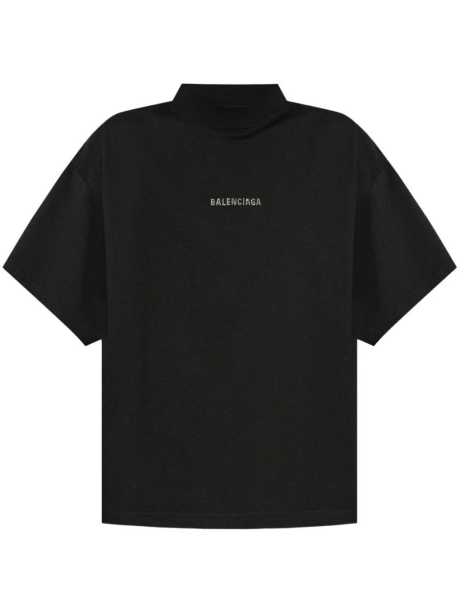 logo-studded T-shirt
