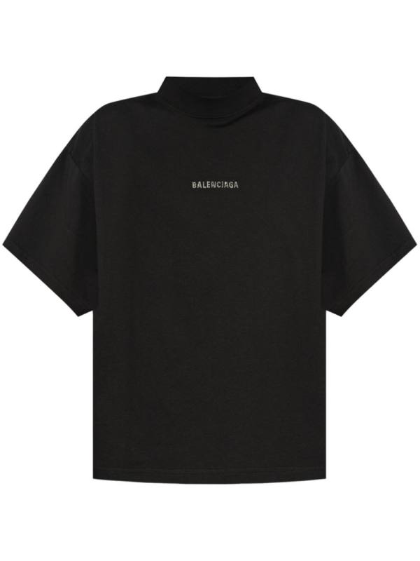 logo-studded T-shirt