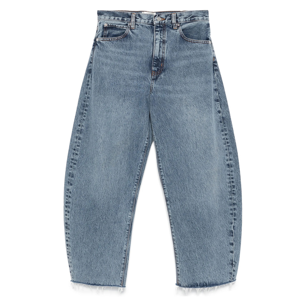 Frame Wide-leg Cropped Jeans