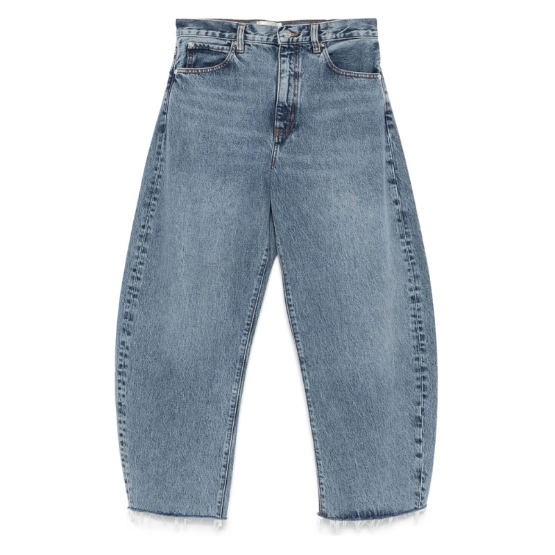 Frame Wide-leg Cropped Jeans