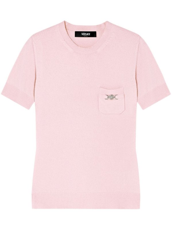 cashmere-blend knitted top