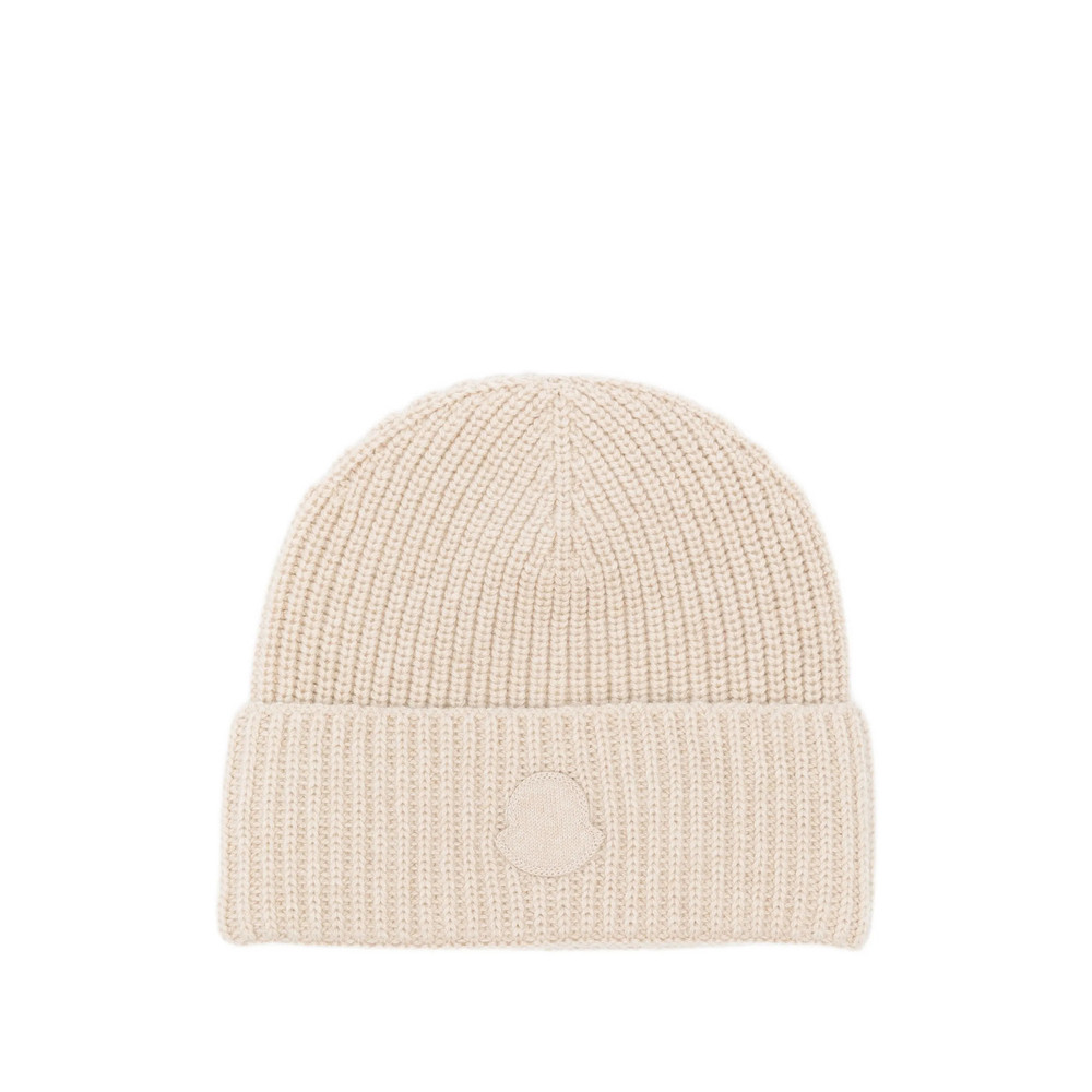 Moncler Ribbed Logo-patch Beanie