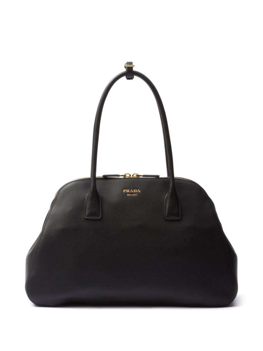 large leather tote bag