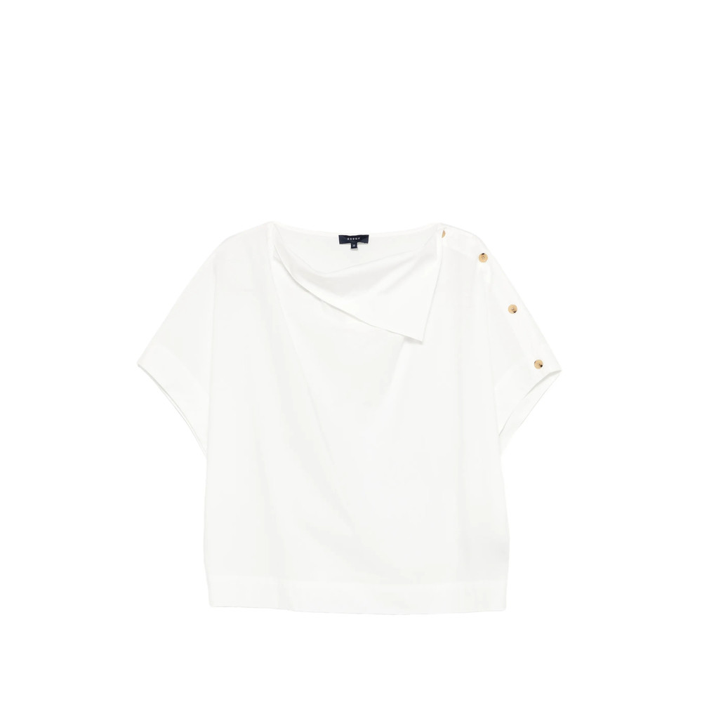 Soeur Issa Button Short-sleeve Blouse