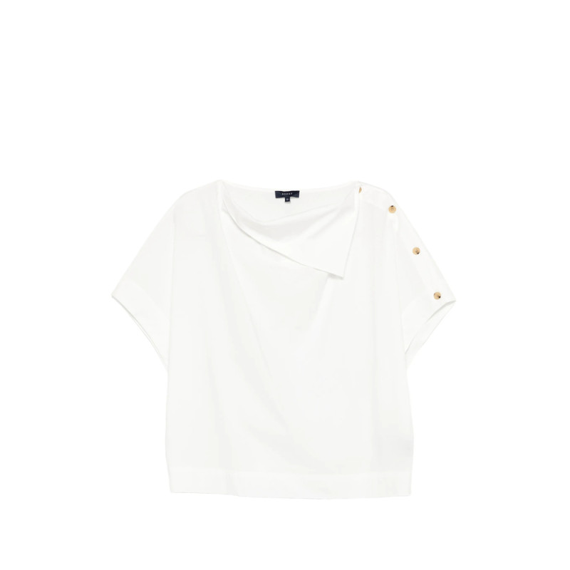 Soeur Issa Button Short-sleeve Blouse