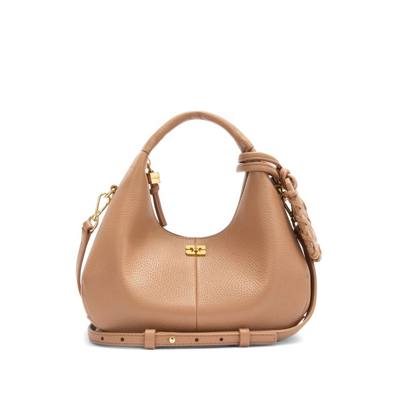 Ganni Mini Logo-plaque Tote Bag