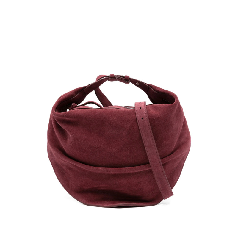 Federico Cina Suede Curved-shape Shoulder Bag
