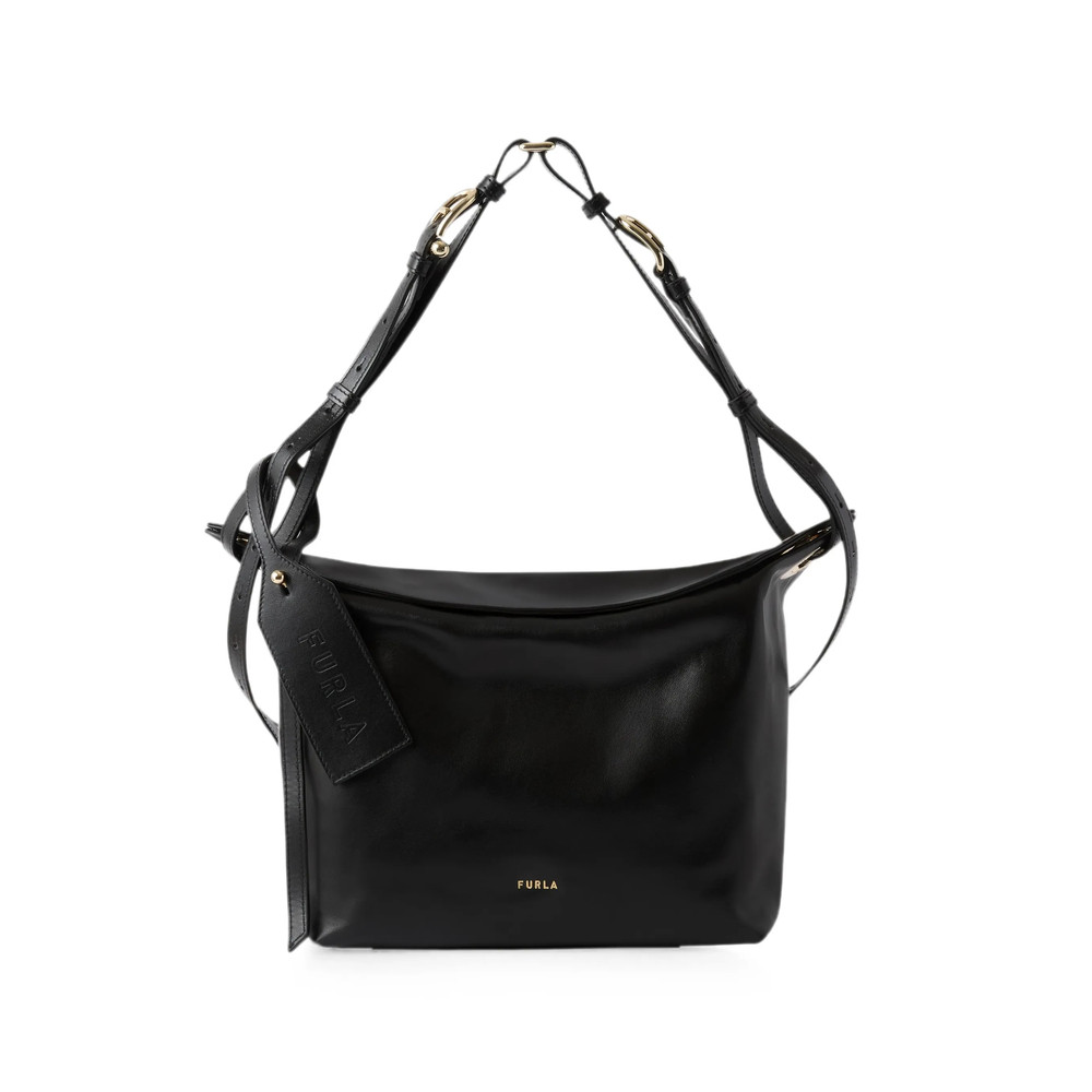 Furla Logo-plaque Leather Shoulder Bag