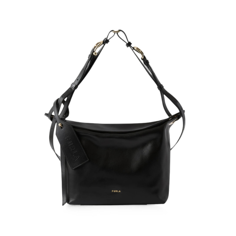 Furla Logo-plaque Leather Shoulder Bag