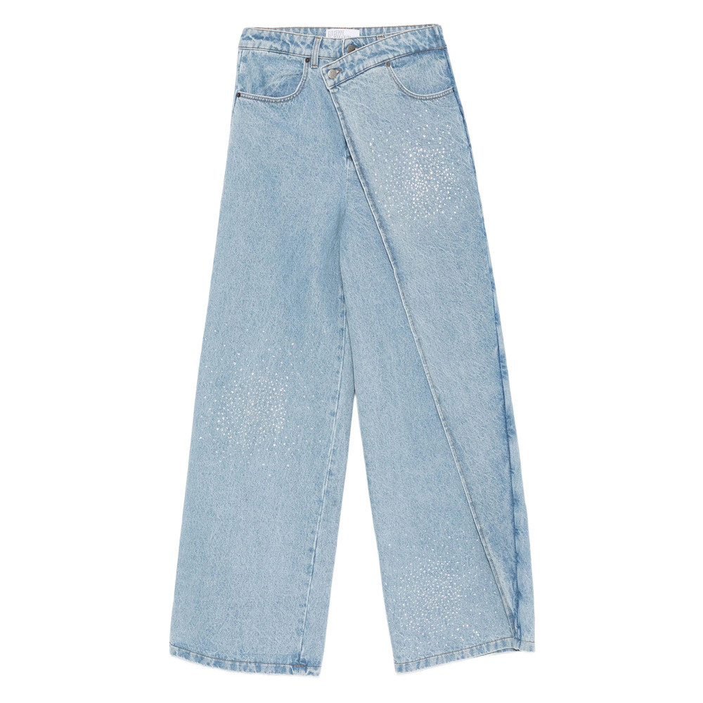 Giuseppe Di Morabito Embellished Diagonal-panel Jeans