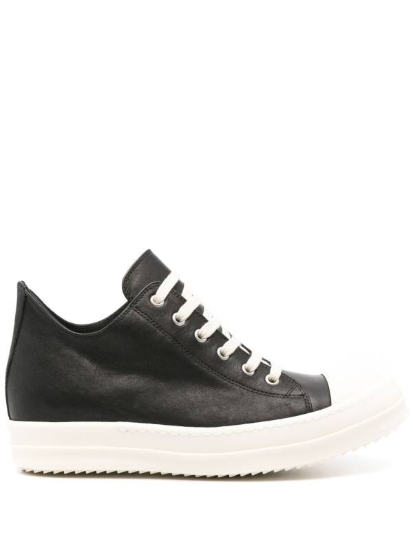 Low leather sneakers