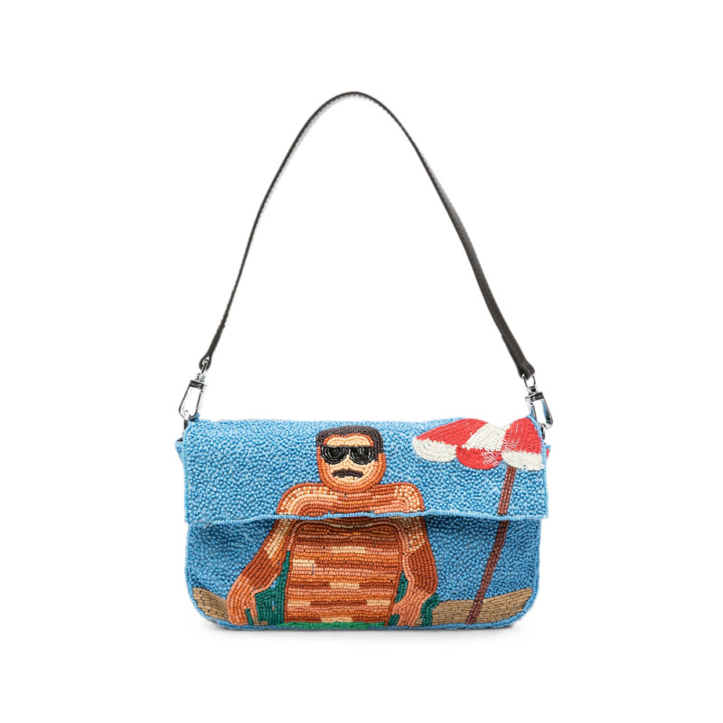 Staud Tommy Bead-embellished Shoulder Bag