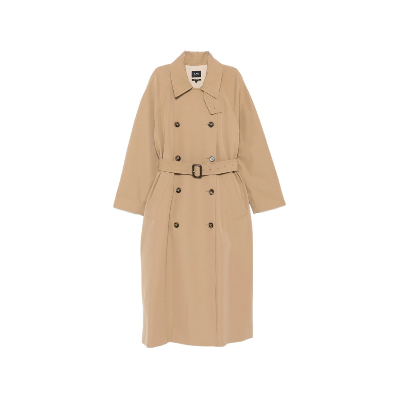 A. p.c. Belted Double-breasted Trench Coat