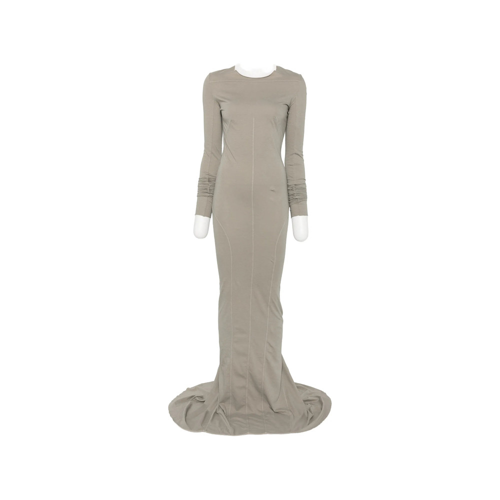 Rick Owens Drkshdw Exposed-seam Long-sleeved Maxi Dress