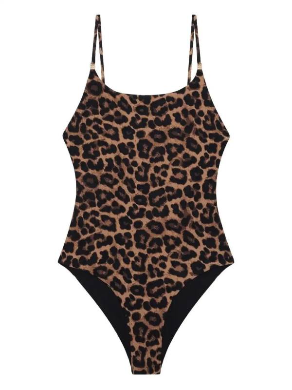 leopard-print bodysuit