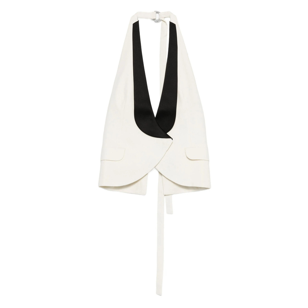Christopher Esber Halterneck Contrast-panel Vest